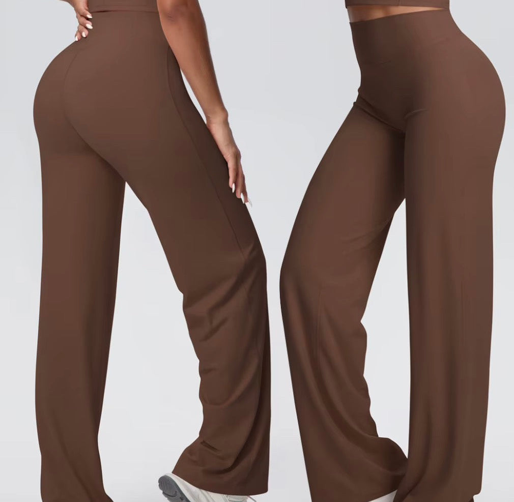 Pantalon de yoga taille haute Push-Up – Coupe évasée