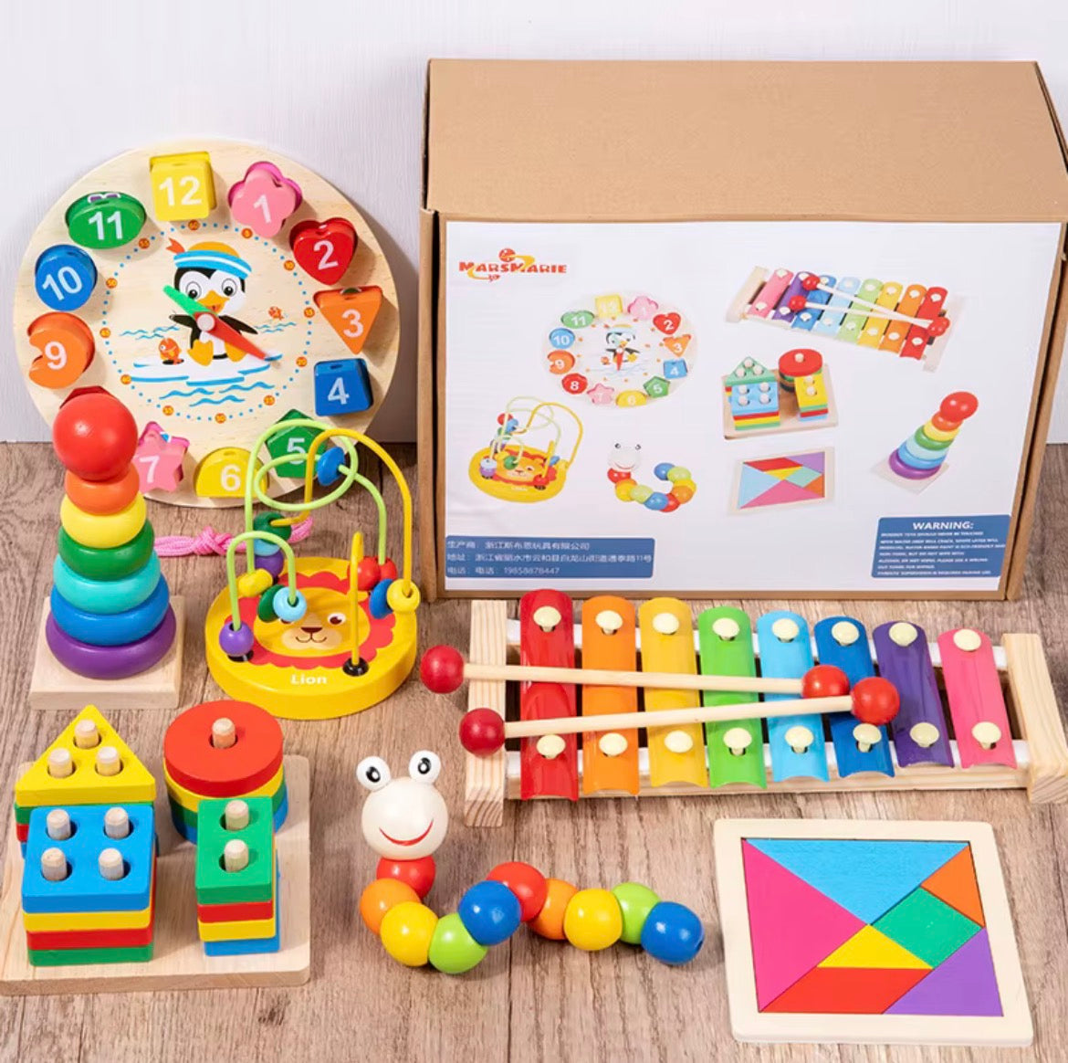 Jouet Musical Montessori en Bois